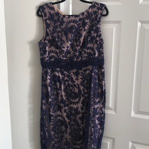 Navy Lace cocktail dress